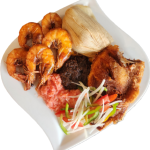 Kenkey platter